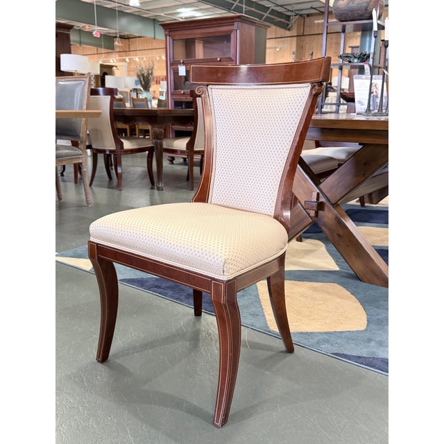 Late 20th Century Late 20th Century Set of 6 John Widdicomb Neoclassical Klismos Mahogany Dining Chairs For Sale - Image 5 of 9