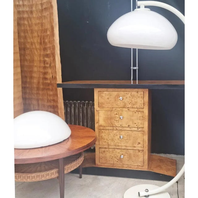 Brown Vintage Console Table in Burl For Sale - Image 8 of 10