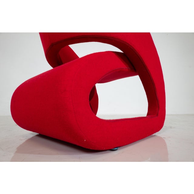 Red Smile Armchairs by Marcello Ziliani for BBB Emmebonacina, Italy, 1990s