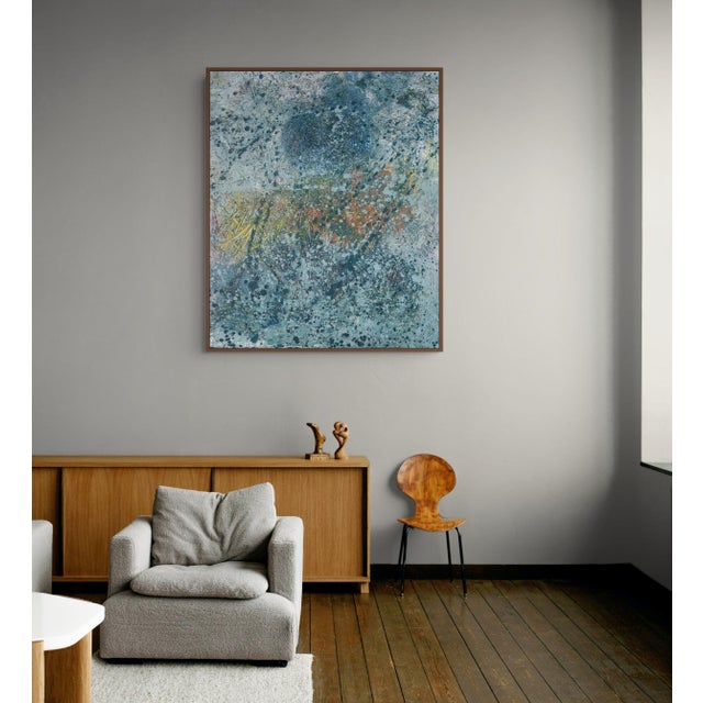 Abstract Contemporary Abstract Oil on Canvas "Turgor Pressure 1" by Reiner Heidorn For Sale - Image 3 of 6