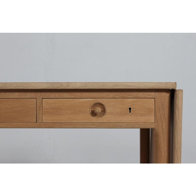 Andreas Tuck Vintage Desk AT 305 in Oak by J. Wegner for Andreas Tuck Hans, 1960s For Sale - Image 4 of 8
