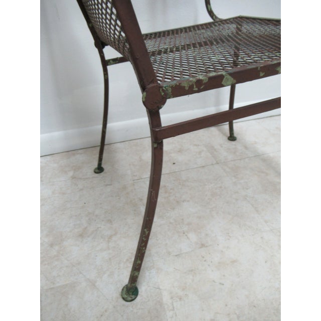1960s Art Nouveau Woodard Daisy Patio Arm Chairs - a Pair For Sale - Image 9 of 13