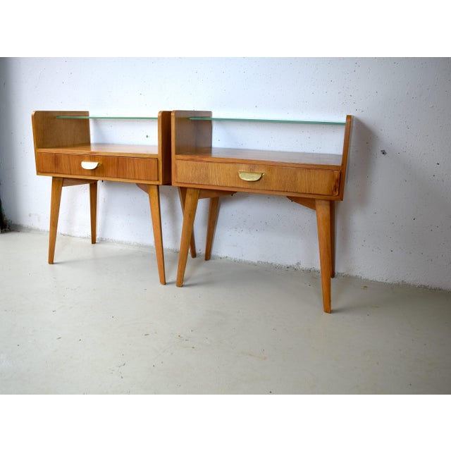Bedside Tables by Helmut Magg for WK Möbel, 1950s, Set of 2 For Sale - Image 6 of 9