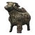 1960s Bronze Ox Ritual Vessel (Gong) With Green Patina - 5.9" Wide For Sale