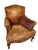 Vintage French Style Leather Pathwork Chair For Sale - Image 12 of 12