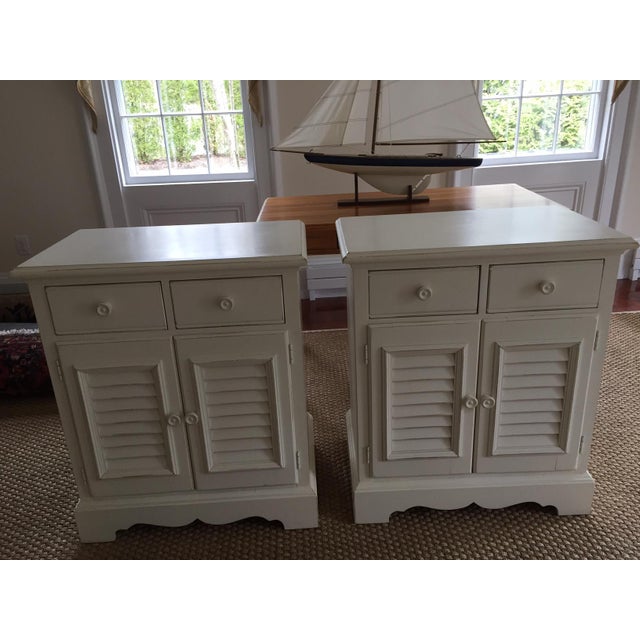 Seaside Retreat Coastal Nightstands a Pair Chairish