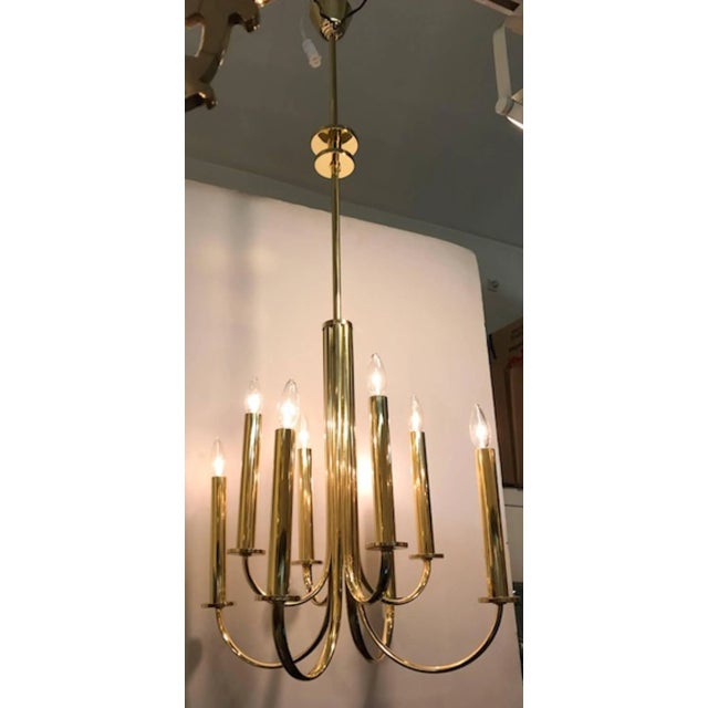 A wonderful example of Italian, 1930s Art Deco and Fascist period lighting in an elegant and clean design. A total of six...