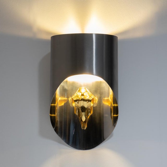 Maria Pergay Totem Wall Lamp by Maria Pergay, France, 1970s For Sale - Image 4 of 15