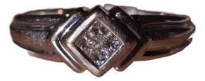 The Aubrey: Modern Minimalist Ring in White Gold