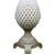 White Mid 20th Century Mid-Century Modern White Ceramic Pineapple Pedestal Lamp - Single For Sale - Image 8 of 10