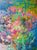 Forevermore 2 by Dorothy Fagan | Oil on Canvas Abstract floral landscape in vibrant colors For Sale