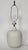 White Vintage Lotte and Gunnar Bostlund Table Lamp With Original Shade For Sale - Image 8 of 10