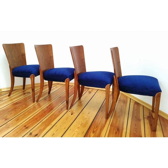 H-214 Chairs attributed to Jindřich Halabala for Up Zavody, 1950s, Set of 4 For Sale - Image 13 of 18