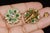 Late 20th Century Pair of Estate Natural 6.40cts Diamond & Emerald Solid 18k Gold Floral Earrings For Sale - Image 11 of 13