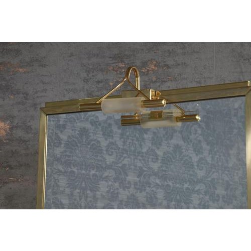 Versace double-sided dressing room mirror, the large double-sided bevelled mirror plate surrounded by brass frame one side...