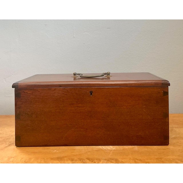 Vintage Keyhole Wooden Box For Sale - Image 15 of 18