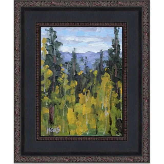 Contemporary "Tahoe Aspen" Contemporary Impressionist Style Original Oil Painting For Sale - Image 3 of 10