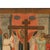 Burnt Orange Antique Orthodox Icon St. Helena & Constantine Marcarius True Cross 1820 For Sale - Image 8 of 11