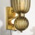 Pair of Modernist Hand-Blown Murano Fluted Glass Sconces in Frosted Smoked Topaz For Sale - Image 18 of 18