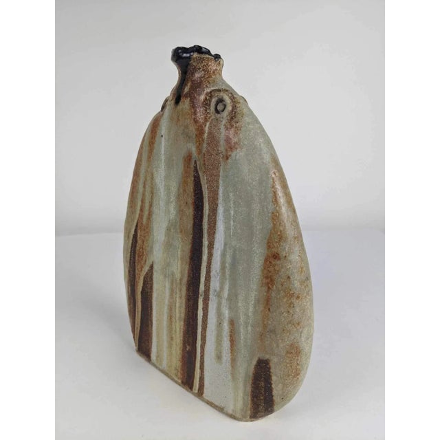 Mid 20th Century Vintage Andrew Bergloff Mid-Century Modern Pottery Paddle Vase For Sale - Image 5 of 7