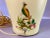 French J Lamp French Vanilla Color and Colorful Aviary Transfer Decoration. For Sale - Image 3 of 7