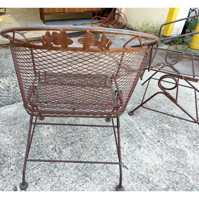 Gray 1960s Pair of Mid-Century Modern Garden Rockers - 2 Pieces For Sale - Image 8 of 11