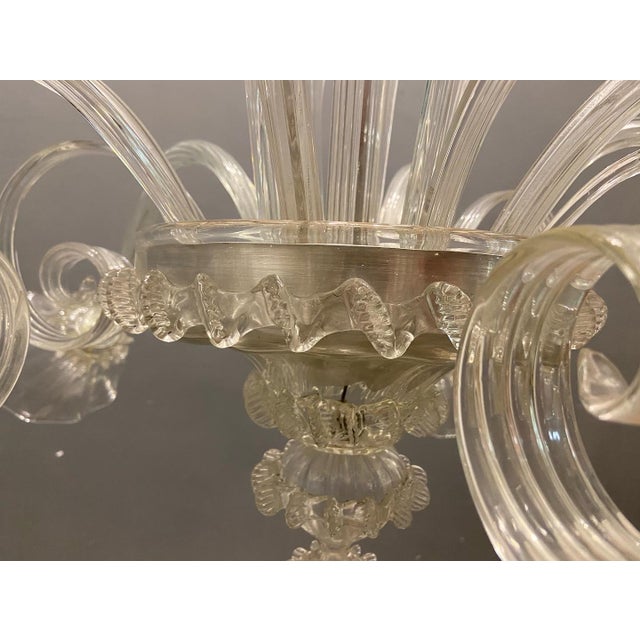 Large Venetian Murano Glass Chandelier, 1960s For Sale - Image 8 of 15