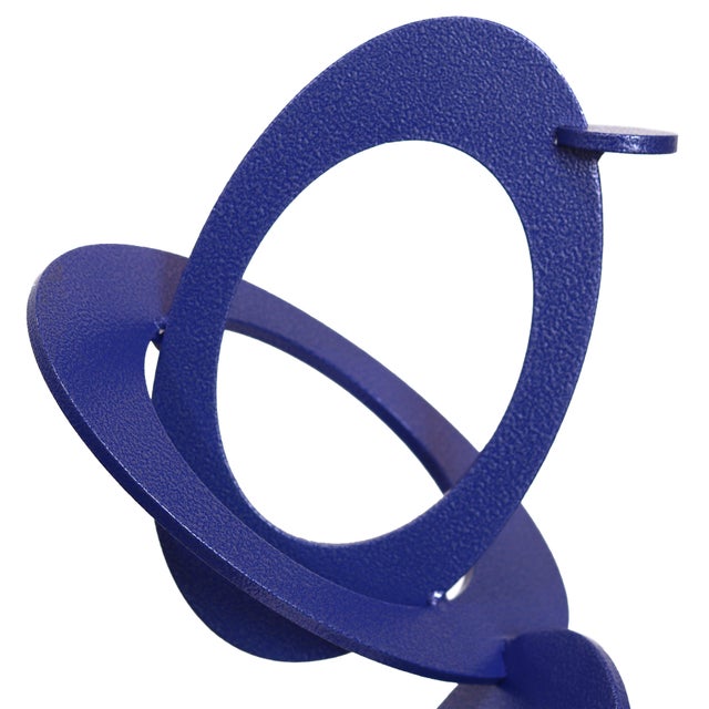 Blueberry 2 - Original Abstract Circle Metal Sculpture For Sale In Los Angeles - Image 6 of 9