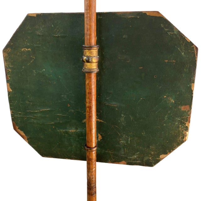 Rare American Japanned Federal Pole Screen Circa 1800 For Sale - Image 4 of 10