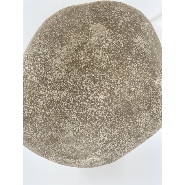 Plastic Moon Rock Light Object in Fiberglass attributed to André Cazenave, France, 1960s For Sale - Image 7 of 12