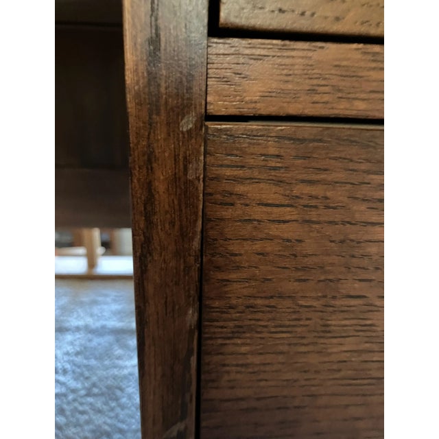 Stickley Mission Oak Executive Desk (Finish #32) For Sale - Image 9 of 18