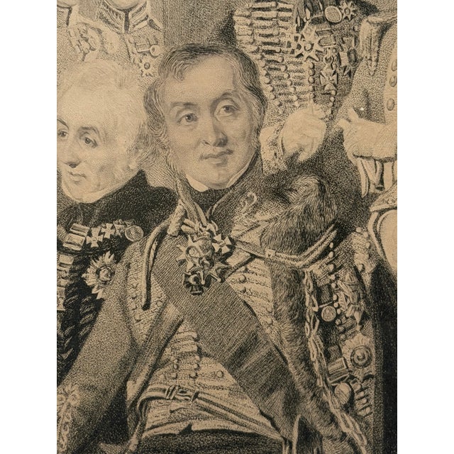 1843 “The Waterloo Heroes at Apsley House” Etching by Charles G. Lewis After j.p. Knight For Sale In Dallas - Image 6 of 18