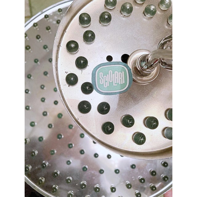 Metal Vintage Sciolari Mid-Century Modern Chrome Plated Chandelier With Glass Rods For Sale - Image 7 of 8