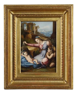 J. Barret du Coudert, The Virgin and Child with Little St-John, 1859, Framed