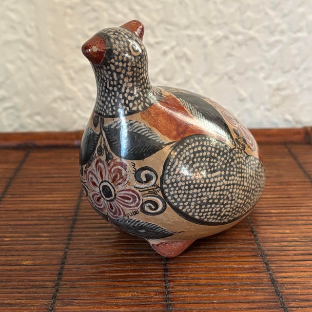 Antique Mexican Tonalá Quail Bird by Amado Galván For Sale - Image 11 of 11
