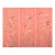 Hand-Painted Coral Chinoiserie Wallpaper Panels – Floral Bird Mural, Luxury Statement Wall Art, 3 Panels 31x78” For Sale