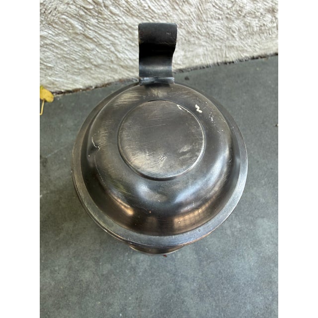 Late 18th Century Antique Samuel Duncomb London Tappit Hen Pewter Flagon Tanker Pitcher For Sale - Image 5 of 7