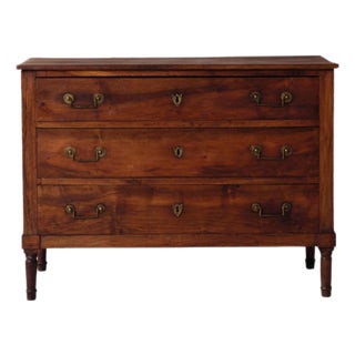 18th Century French Louis XVI Walnut Chest of Drawers For Sale