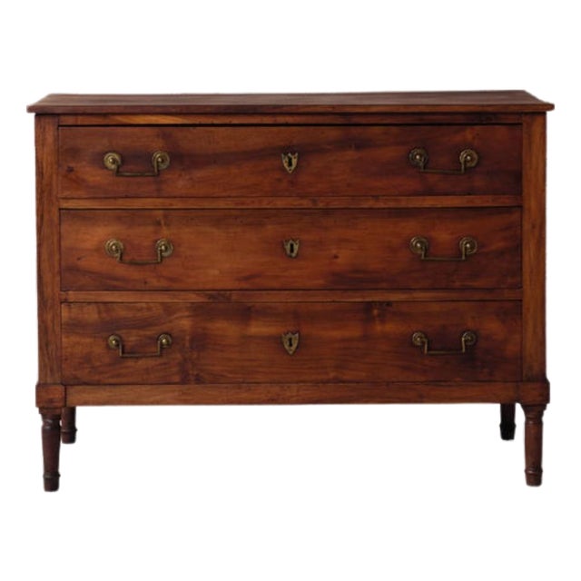 18th Century French Louis XVI Walnut Chest of Drawers For Sale