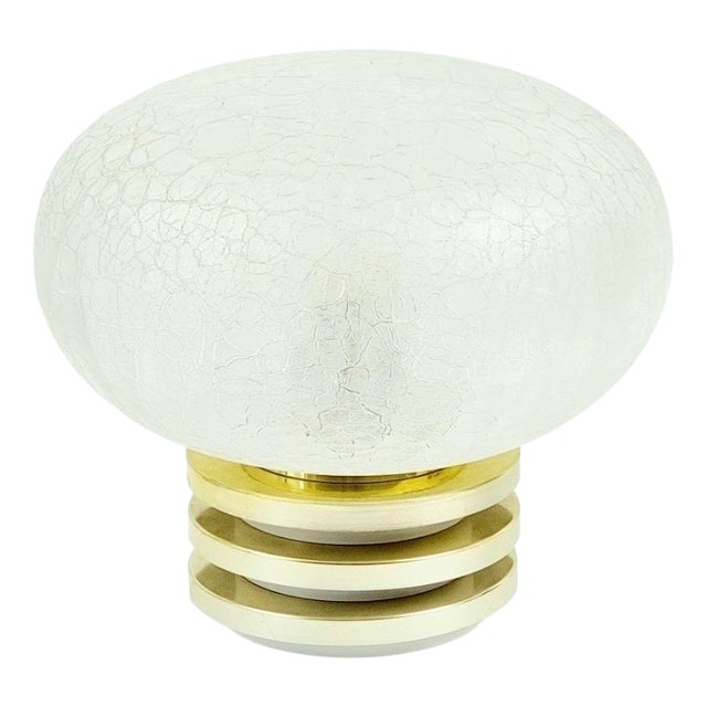 Mid-Century Space Age Glass Table Lamp from Doria, Germany, 1960s For Sale