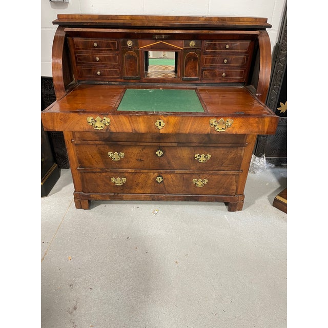 Wood Late 18th Century Roll Top Desk For Sale - Image 7 of 13