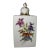 Vintage French Floral Porcelain Flask For Sale