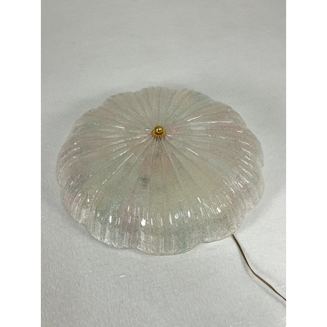 Large Venetian 2-Light Murano Glass Ceiling Light, 1980s For Sale - Image 3 of 11