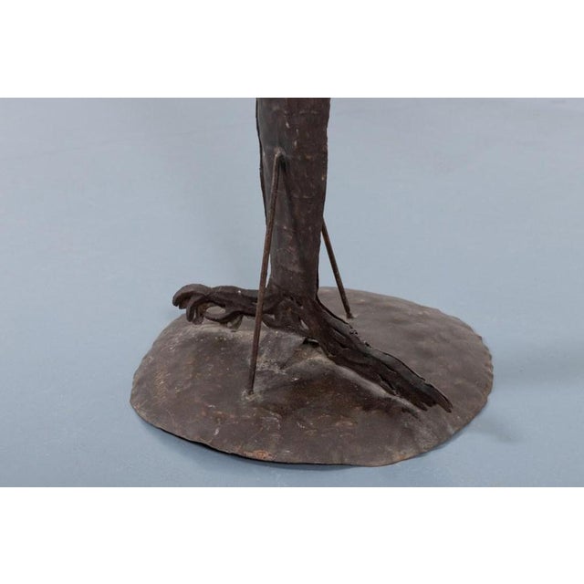 Goldenrod Wrought Metal Palm Tree by Atelier Marolles For Sale - Image 8 of 10