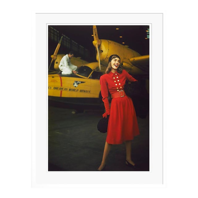 Toni Frissell 'Come Fly With Me!' Archival Pigment Print Framed in White For Sale