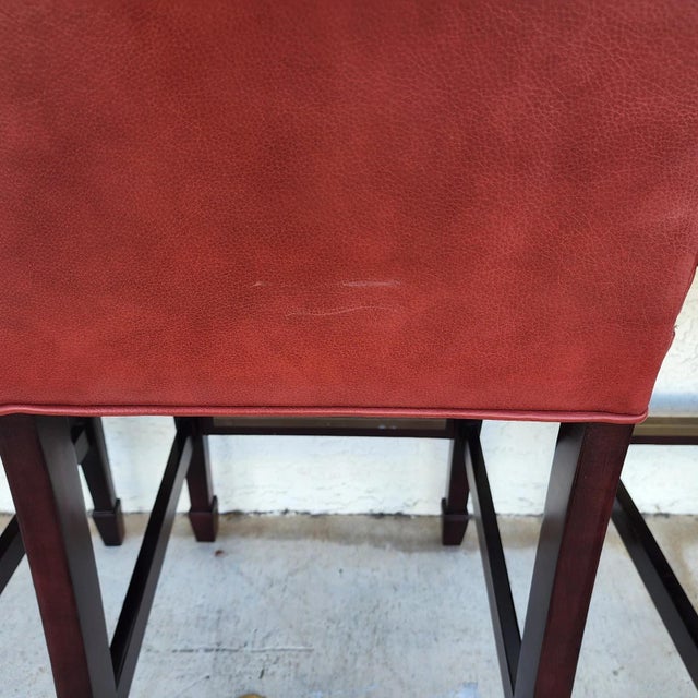 Designer Leather Barstools by Joseph Pubillones Interiors For Sale - Image 18 of 18