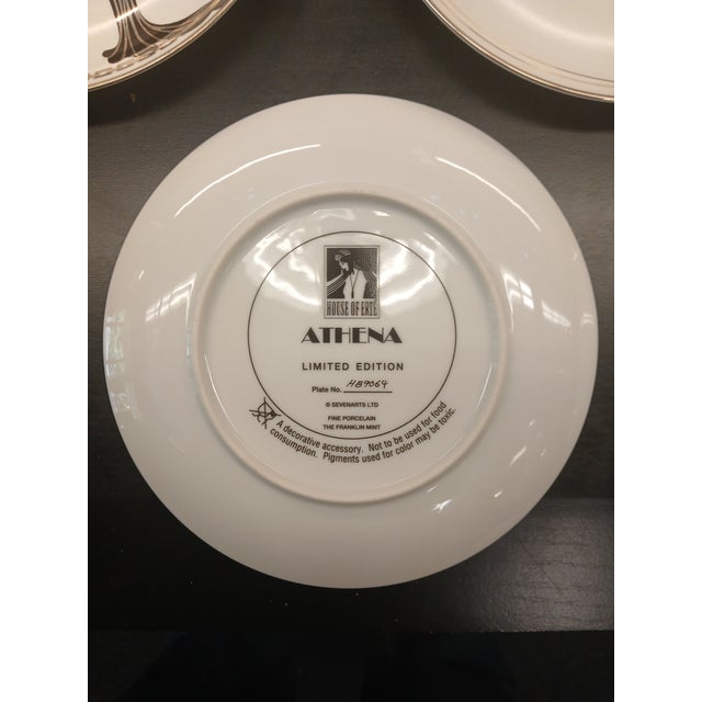 Late 20th Century Late 20th Century House of Erté Limited Edition Art Deco Porcelain Plates - Set of Five For Sale - Image 5 of 11
