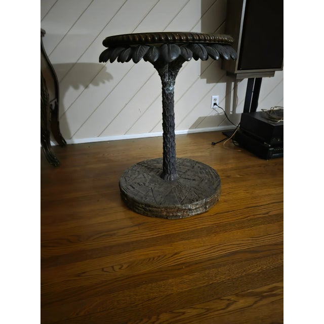 Maitland Palm Tree Side Table For Sale In Los Angeles - Image 6 of 8