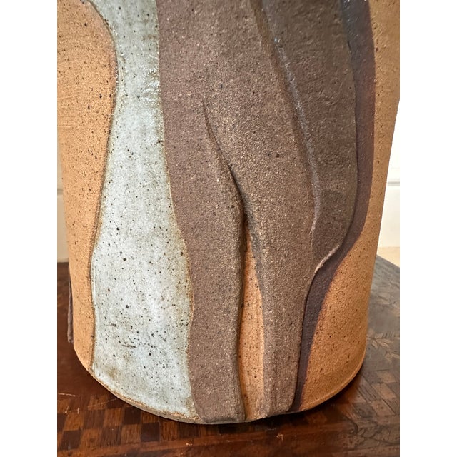 Vintage 1997 Signed Terracotta Pierced & Sgraffito Vessel For Sale In Los Angeles - Image 6 of 12