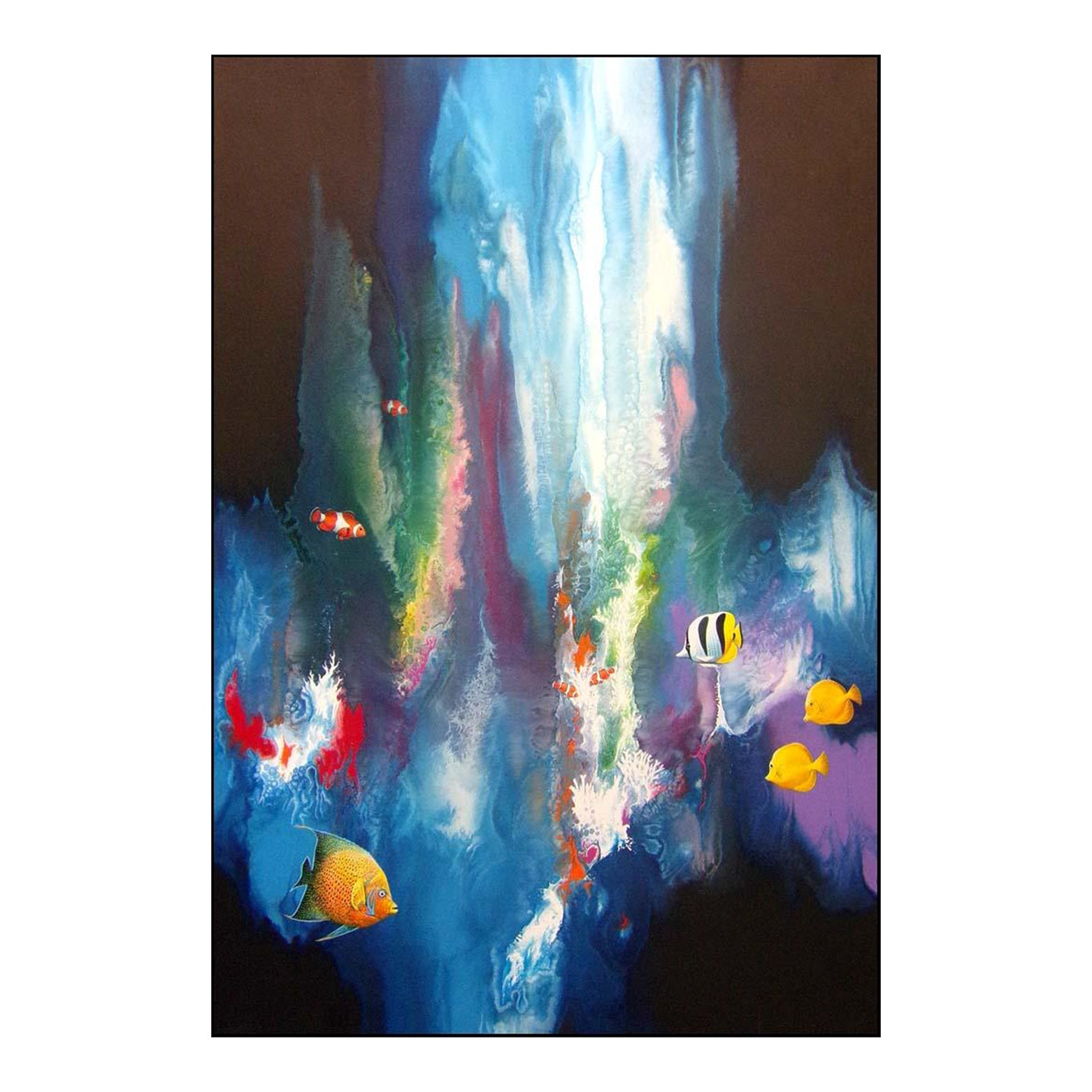 Robert Katona "Midnight Reef" Original Acrylic Painting on Canvas ...